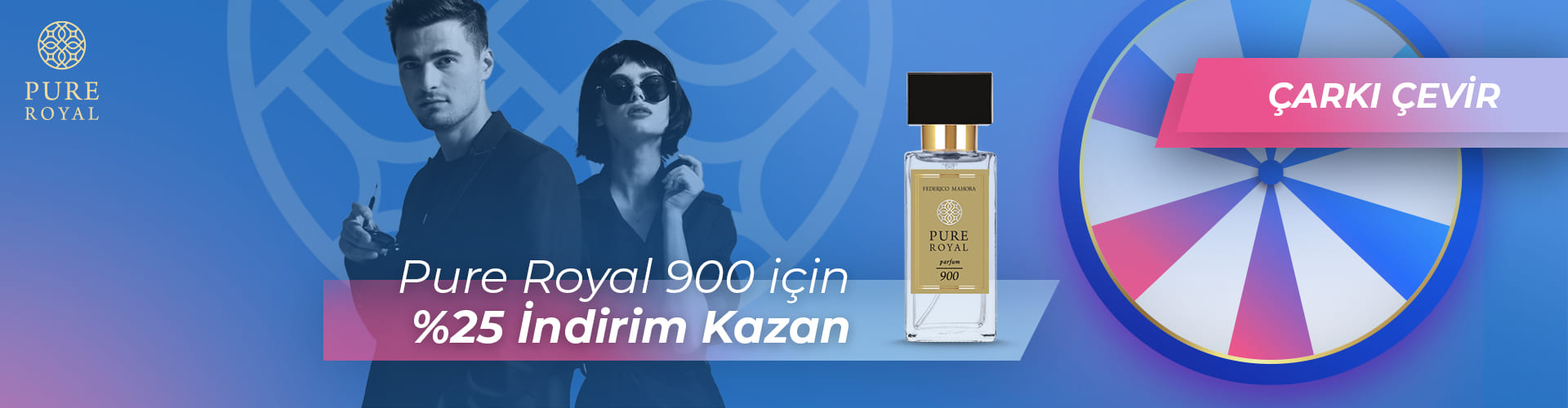 SPIN THE WHEEL: GET %25 DISCOUNT ON PURE ROYAL 900